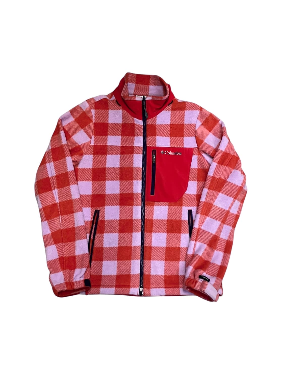 컬럼비아 스트릿 체크 플리스 자켓 레드 S #csz2900 상품이미지3