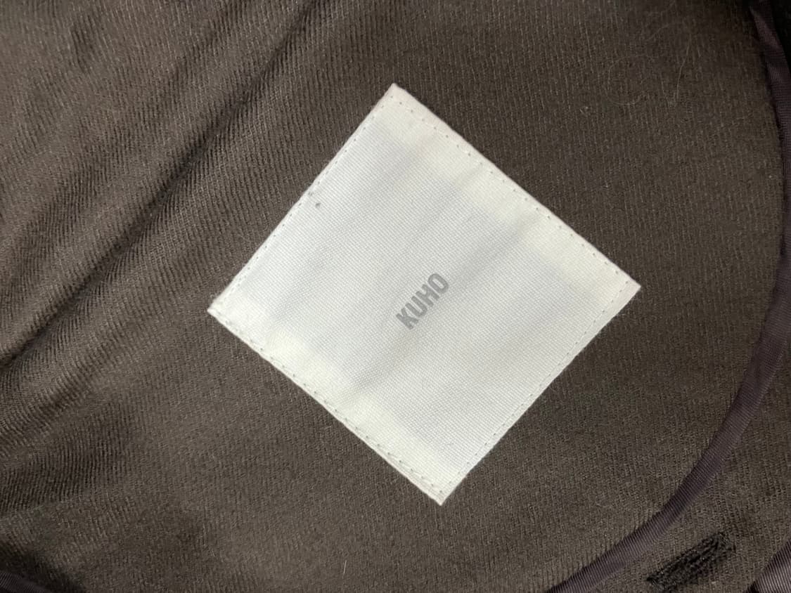 KUHO 헤링본 그라데이션 롱 코트 S 상품이미지5