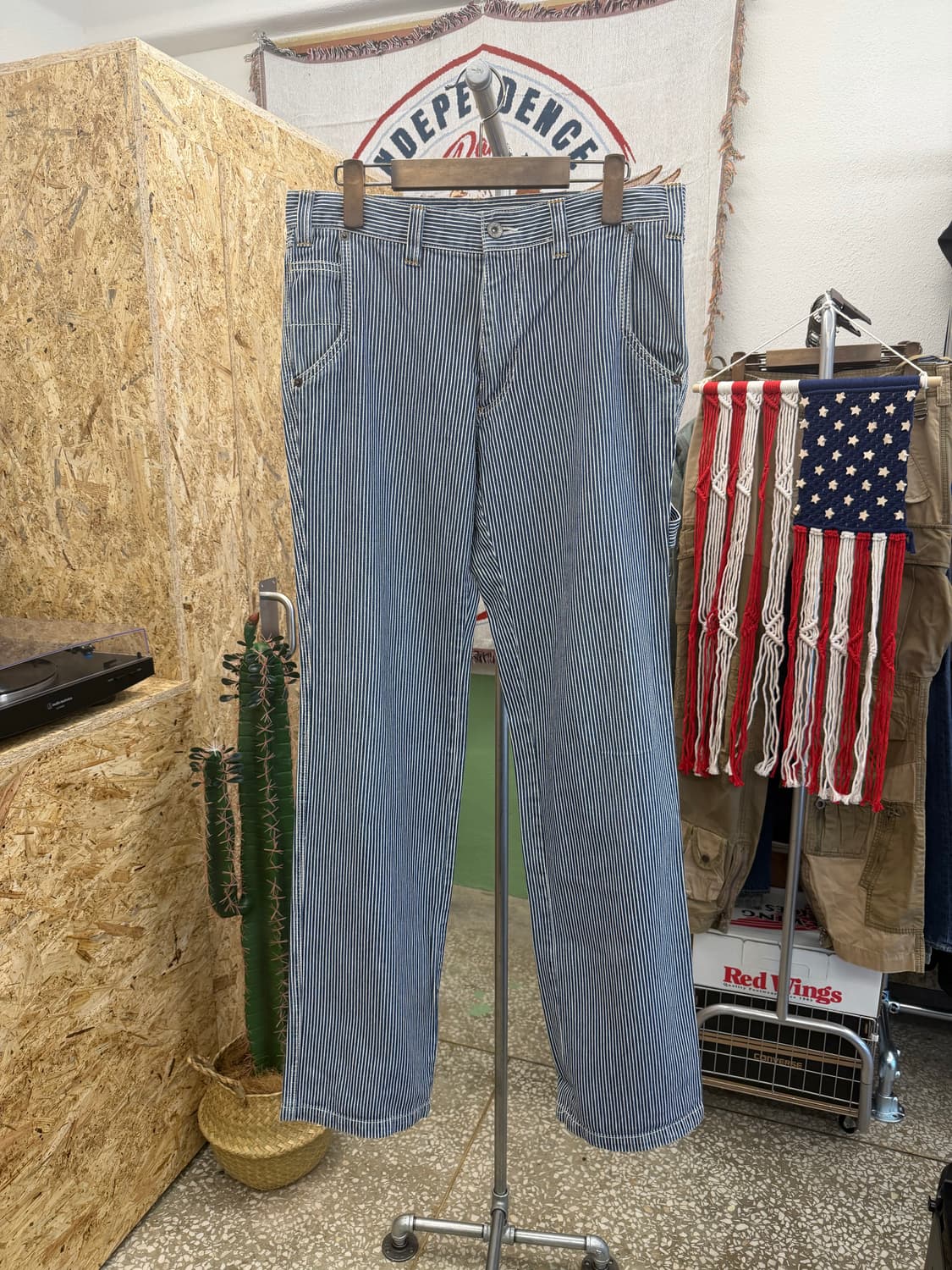 꼼사이즘 카펜터 스트라이프 데님팬츠 상품이미지2