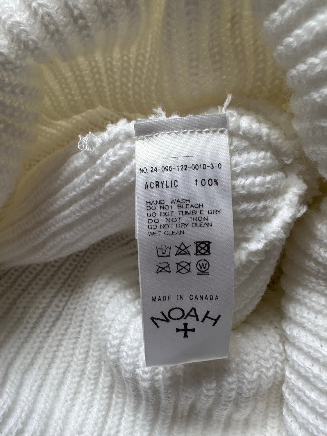 노아 NOAH 화이트 비니 상품이미지4
