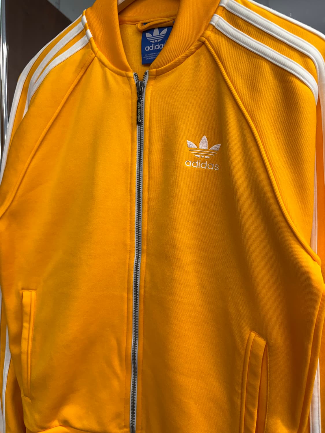 아디다스 유로파 화이트/옐로우 트랙탑 져지 상품이미지2