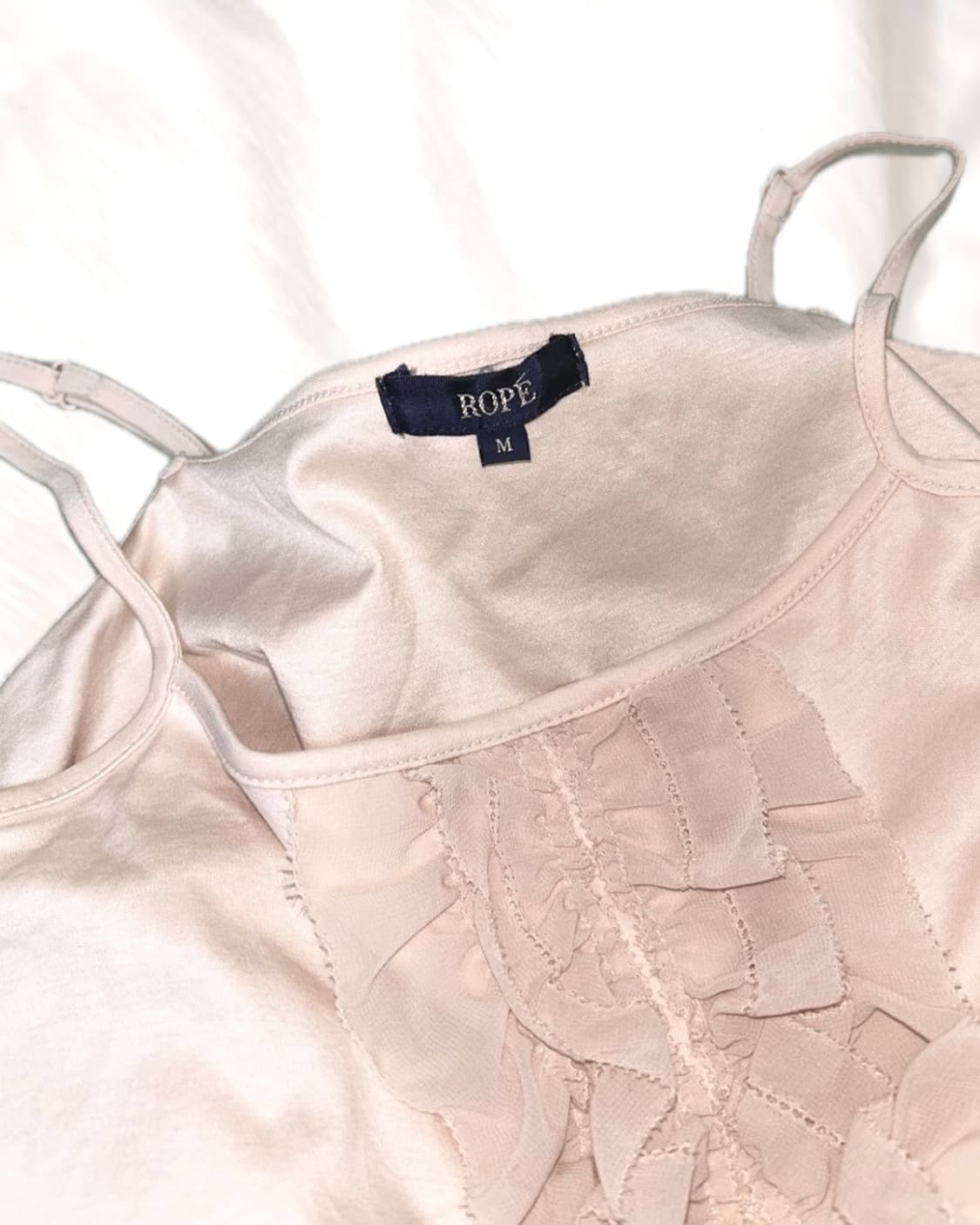 빈티지 새틴 프릴 슬리브리스 상품이미지2