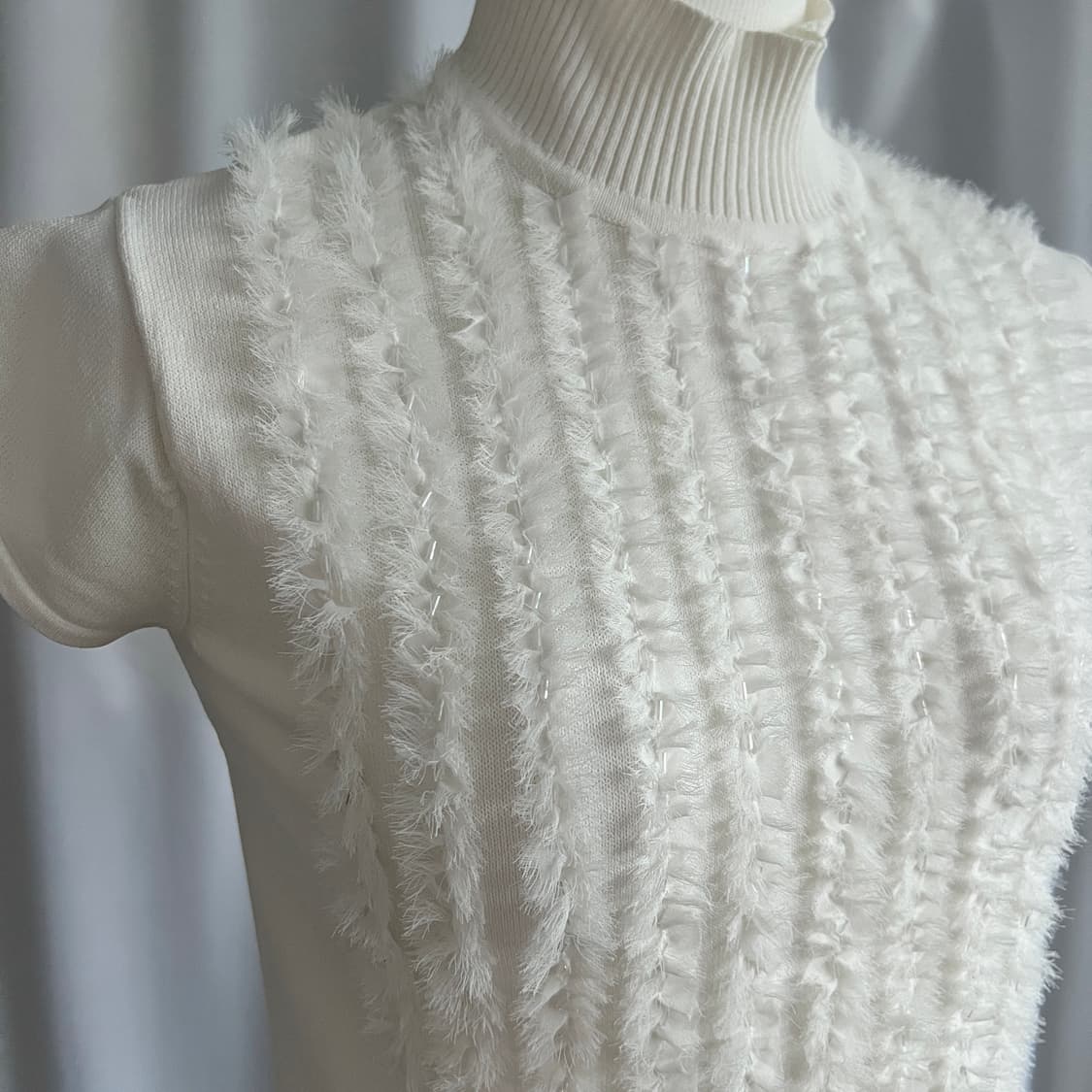 fur point half turtle neck knit 상품이미지2