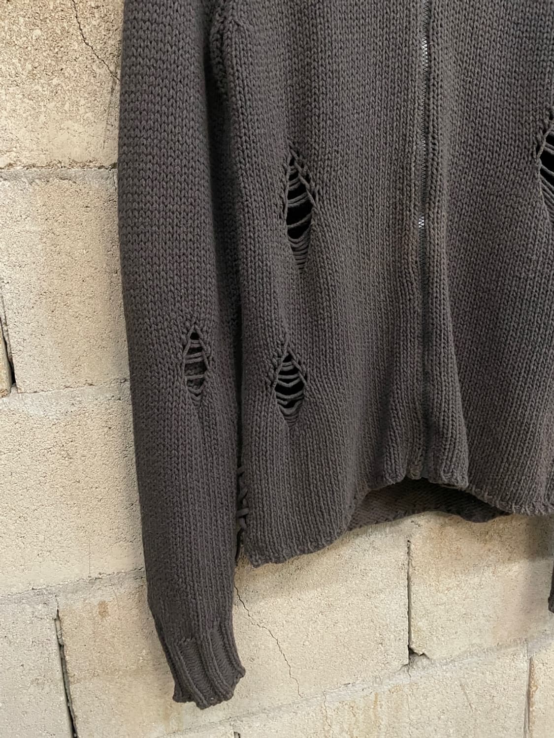 디젤 데미지 니트 집업  상품이미지3