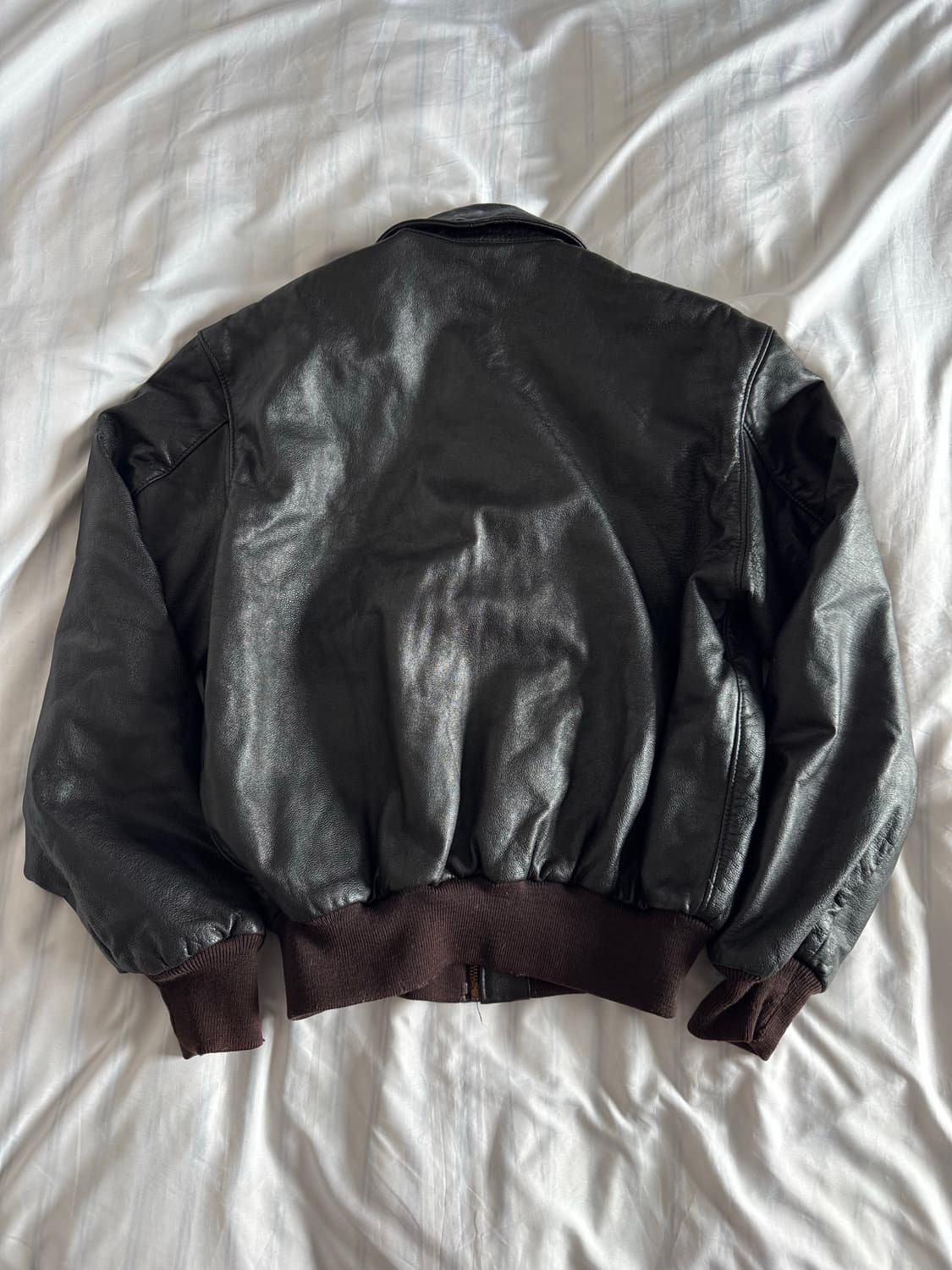 [L] USA 엘엘빈 ll bean A2 레더 자켓 상품이미지2