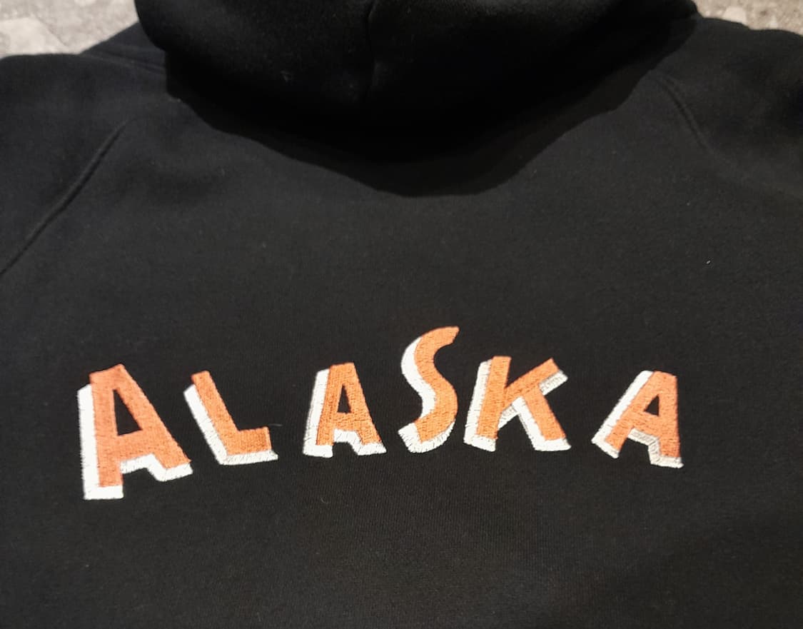 💥아웃스탠딩 ALASKA 집업 후드 블랙 (L) 상품이미지8