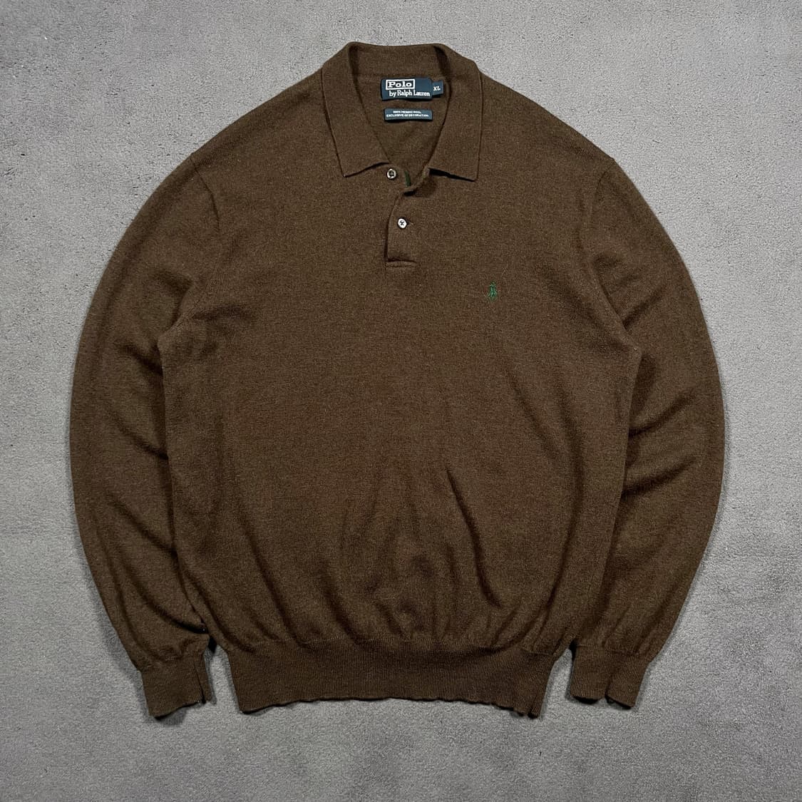 폴로 메리노울 브라운 PK 니트 상품이미지1