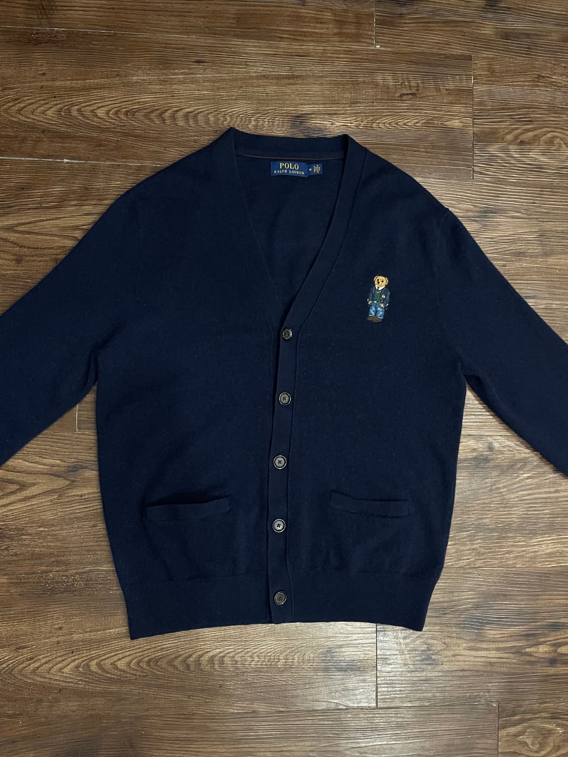 폴로 랄프로렌 베어 메리노울 가디건 네이비 상품이미지2