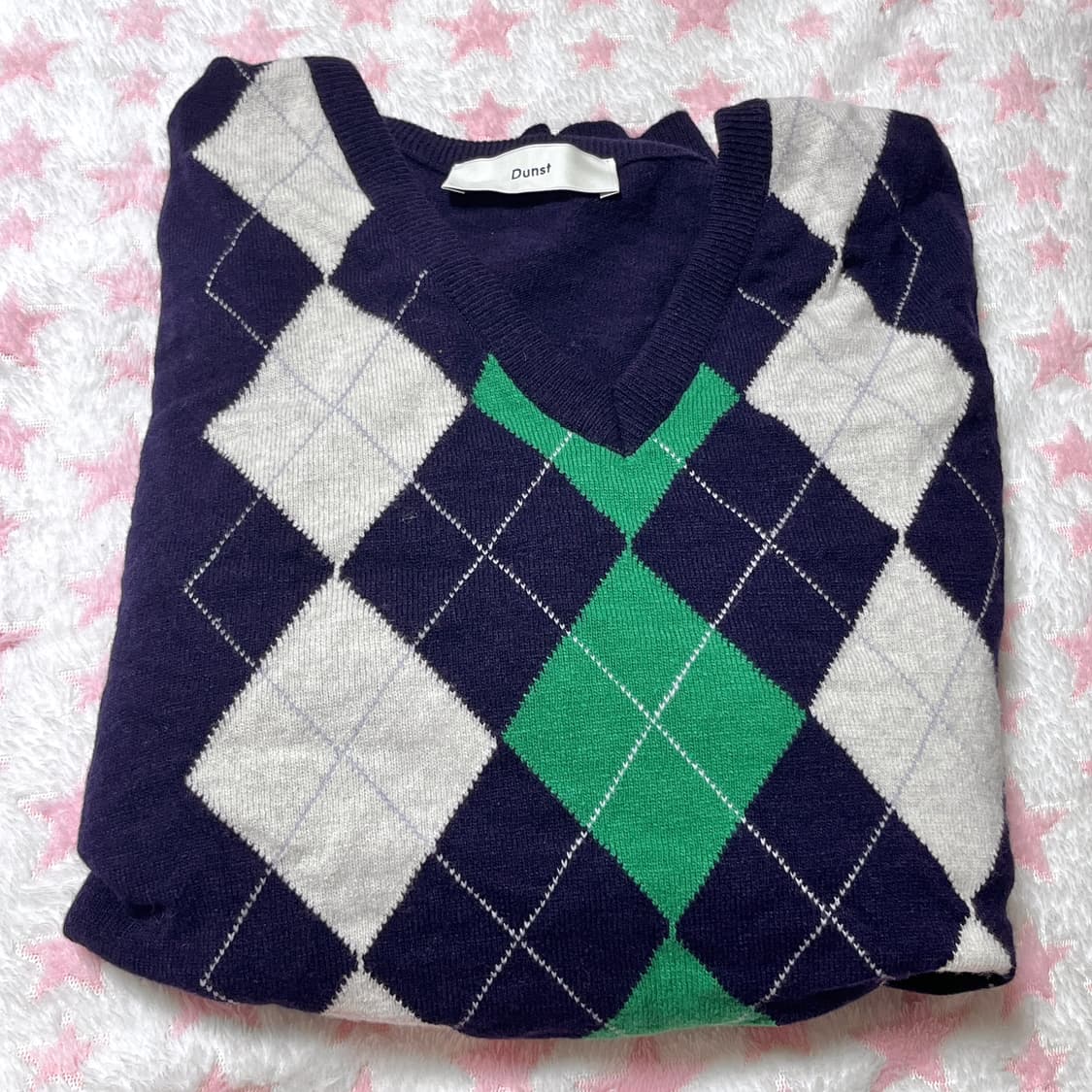 던스트 아가일 니트 상품이미지1