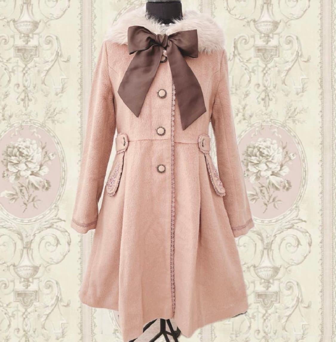 엑시즈팜 히메갸루 라떼갸루 코트 빈티지 모리걸 리즈리사 로걀 트랄라라 상품이미지1