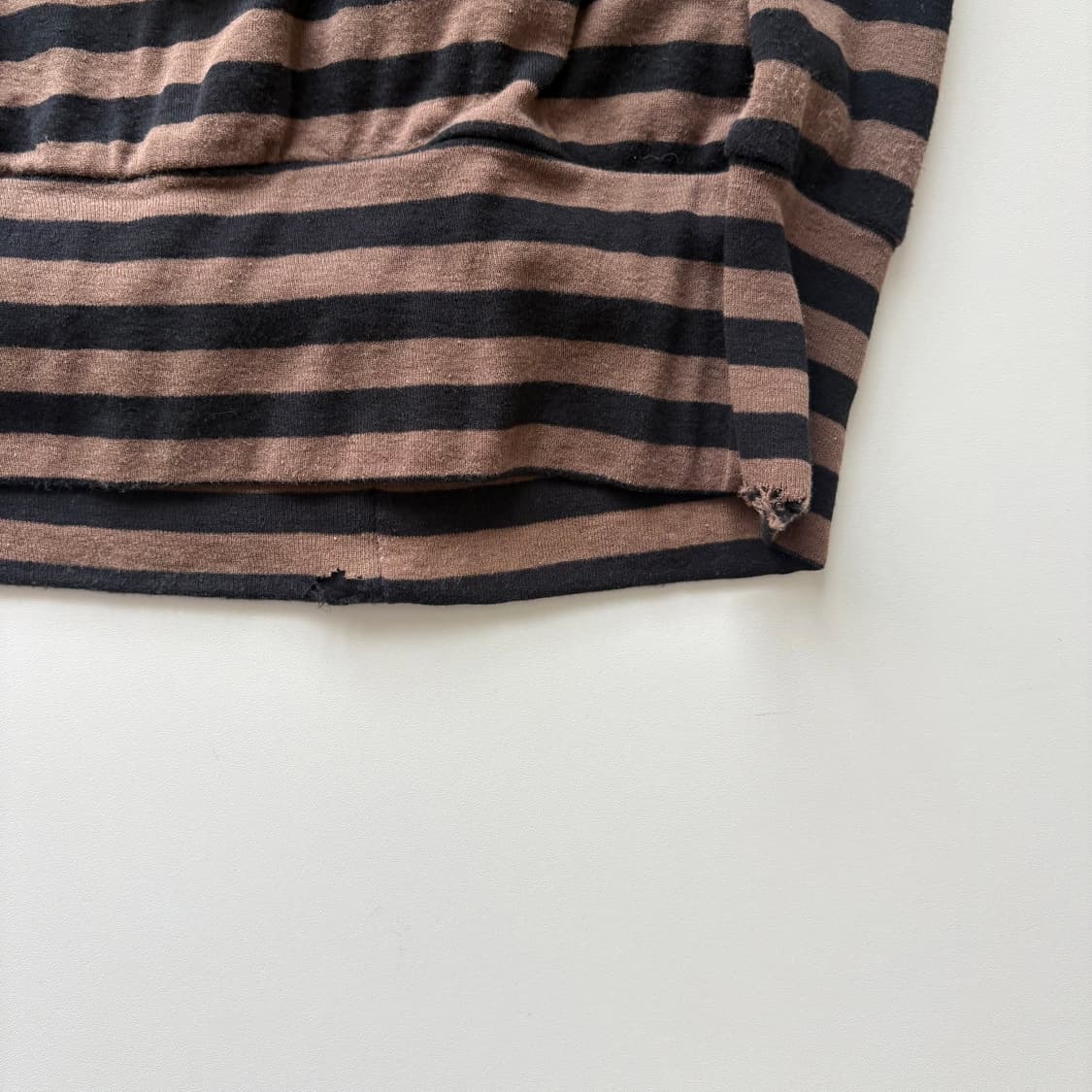 준야와타나베 아방가르드 셔링 스트라이프 티셔츠 상품이미지5