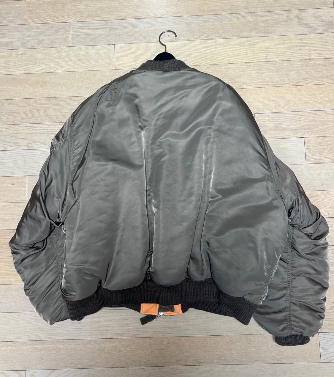 ETCE 리버시블 오버사이즈 봄버 브라운 L 상품이미지4