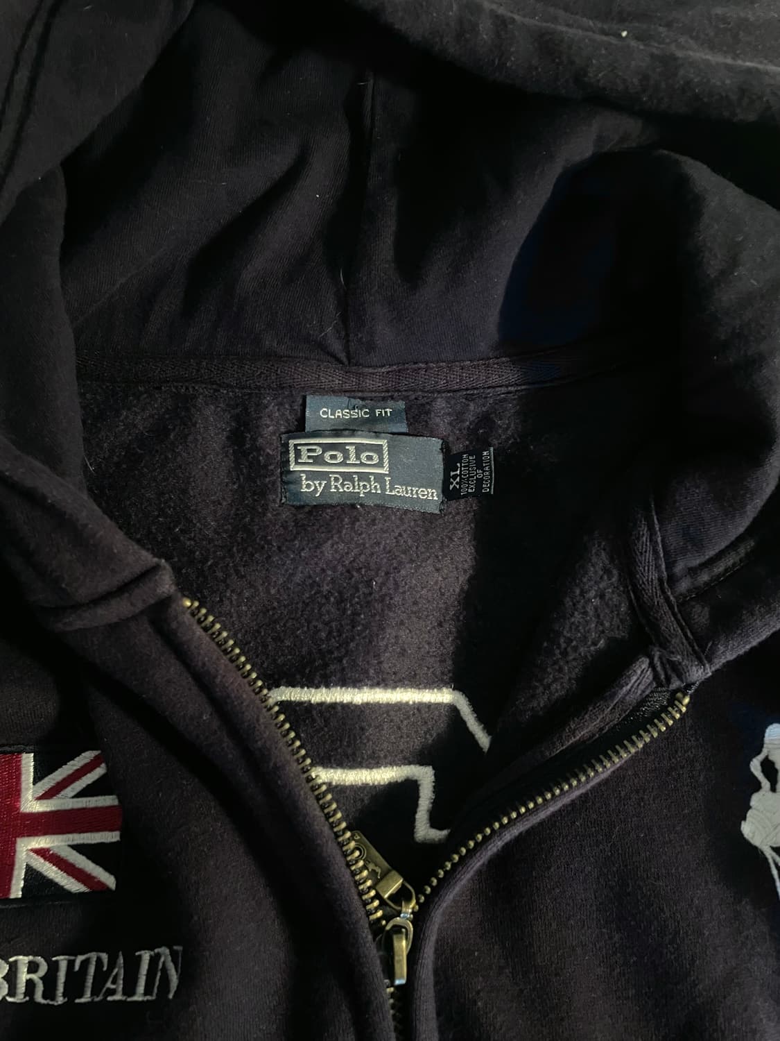 폴로 랄프로렌 빅포니 브리튼 후드집업 네이비 상품이미지3