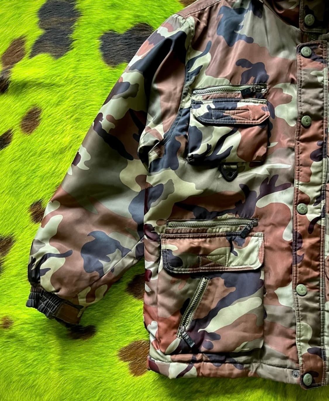 밀리터리 카모 야상 파카 상품이미지4