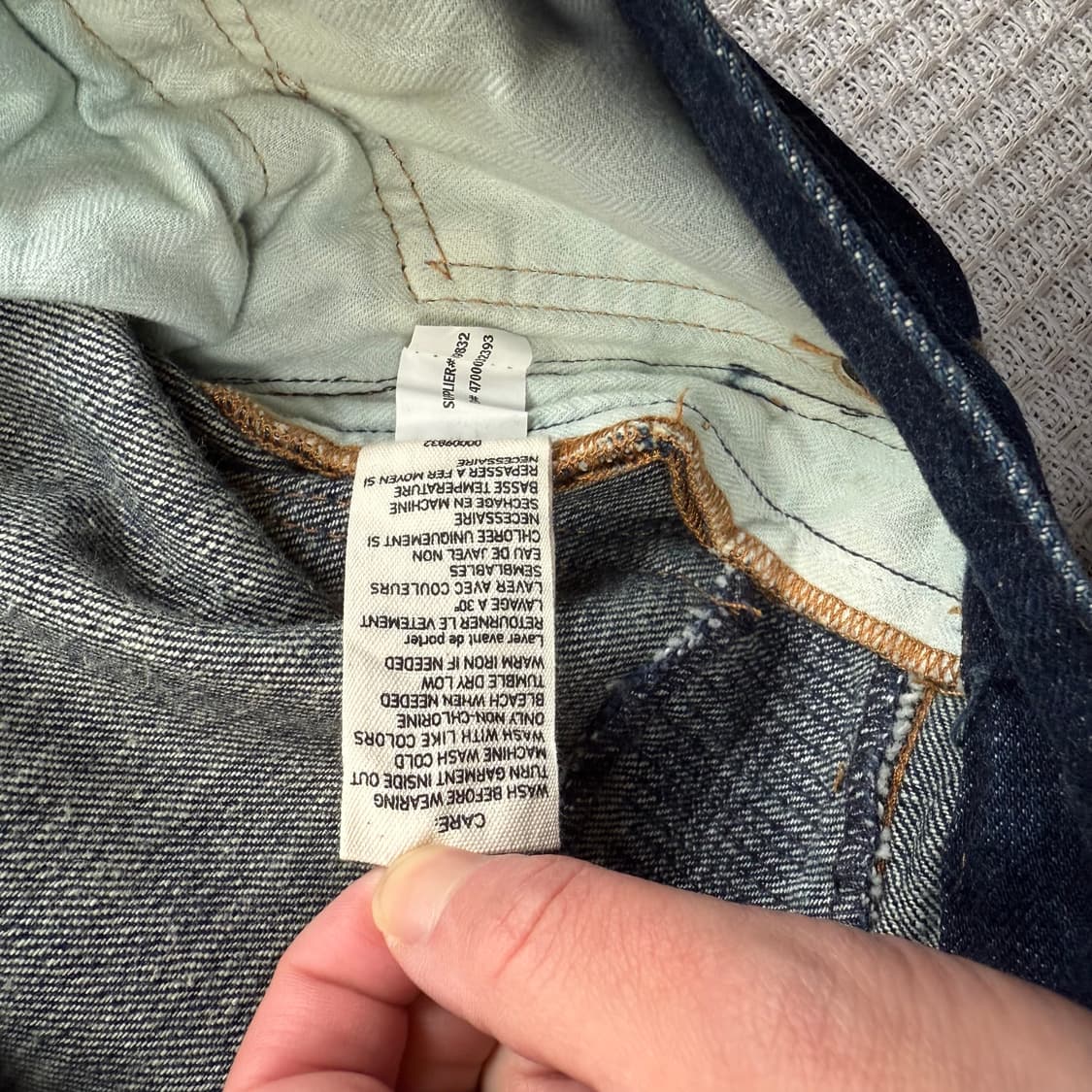 폴로 패치워크 데님 팬츠 상품이미지5