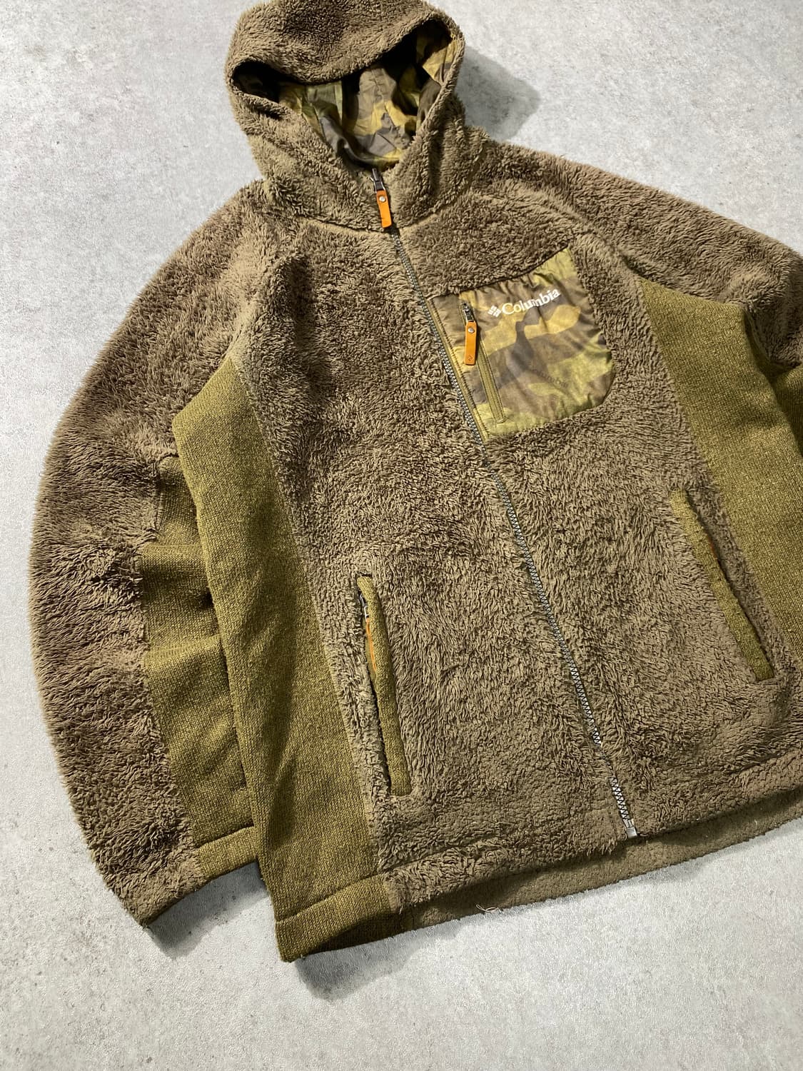 [L] Columbia 컬럼비아 카모포켓 플리스 후드집업 자켓 상품이미지4