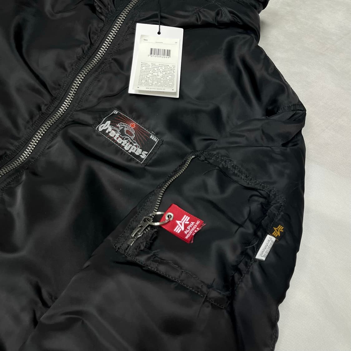 [XL]프로토타입스 x 알파인더스트리 FIXED 후드 봄버 자켓 상품이미지4