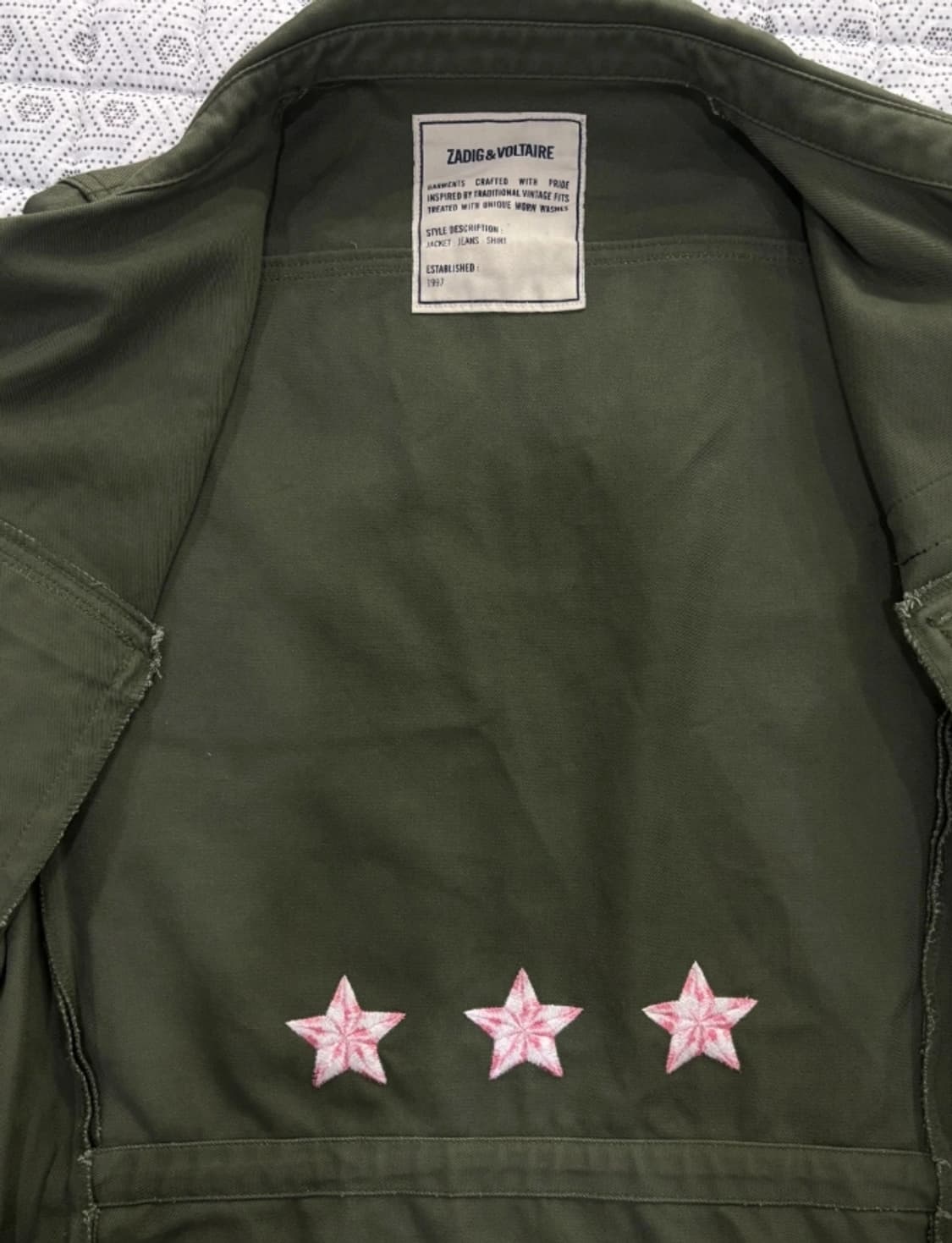 쟈딕 자딕앤볼테르 카키 야상 M 상품이미지10