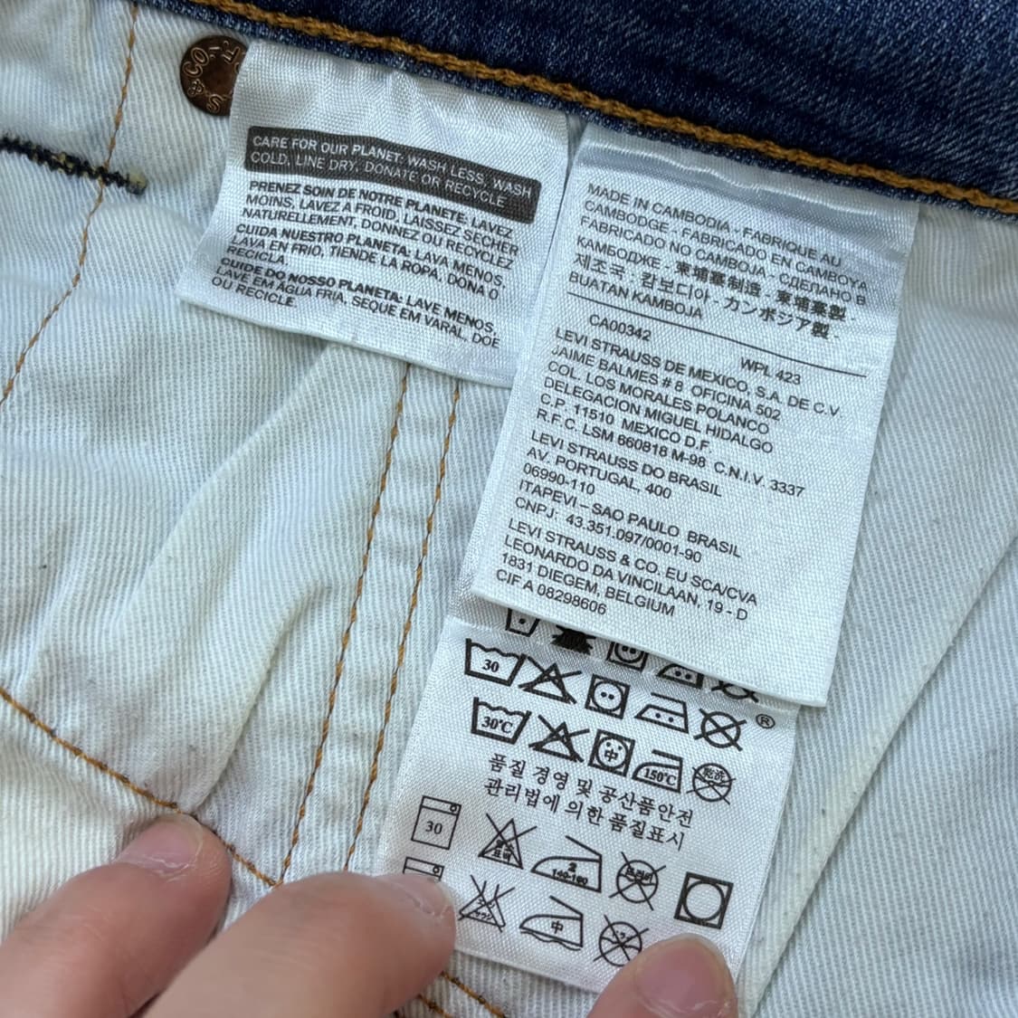 36 리바이스 502 데님 반바지 0311E 상품이미지4