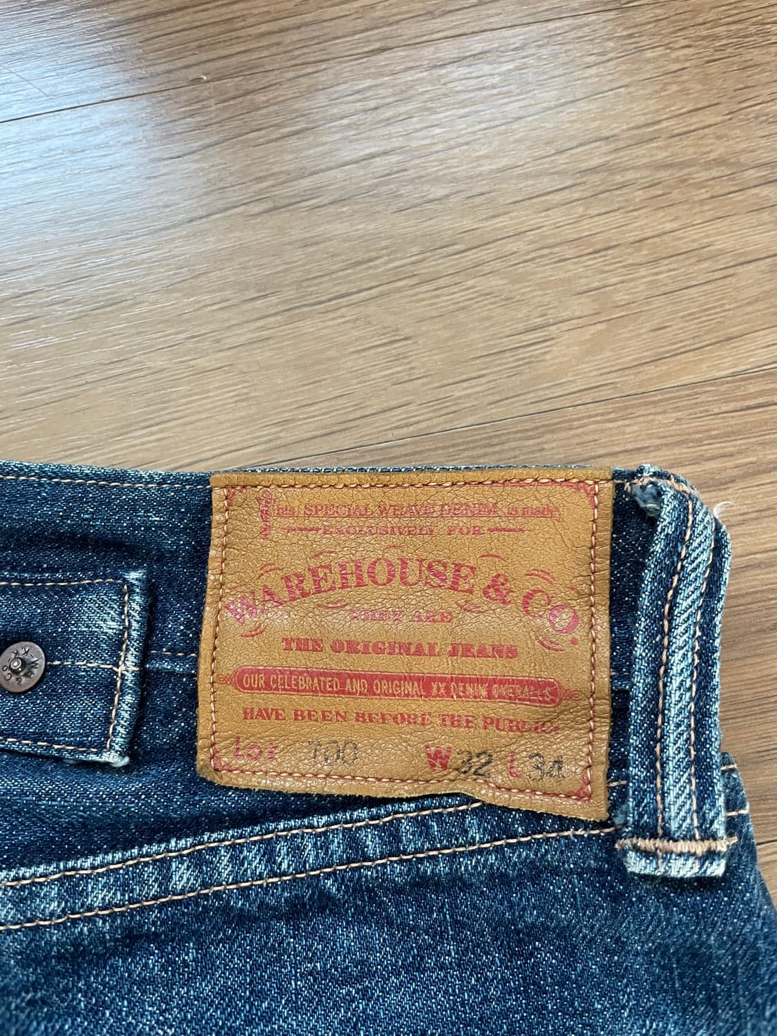 웨어하우스 lot700 미드 워싱 블루 중청 상품이미지3