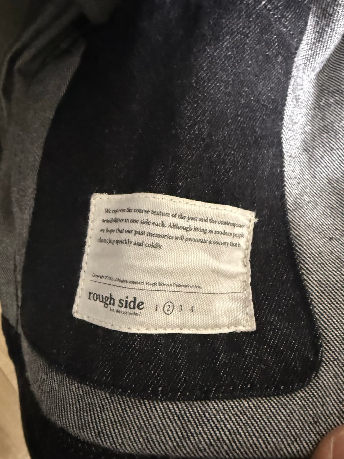 러프사이드 드레이프 데님자켓2 상품이미지2