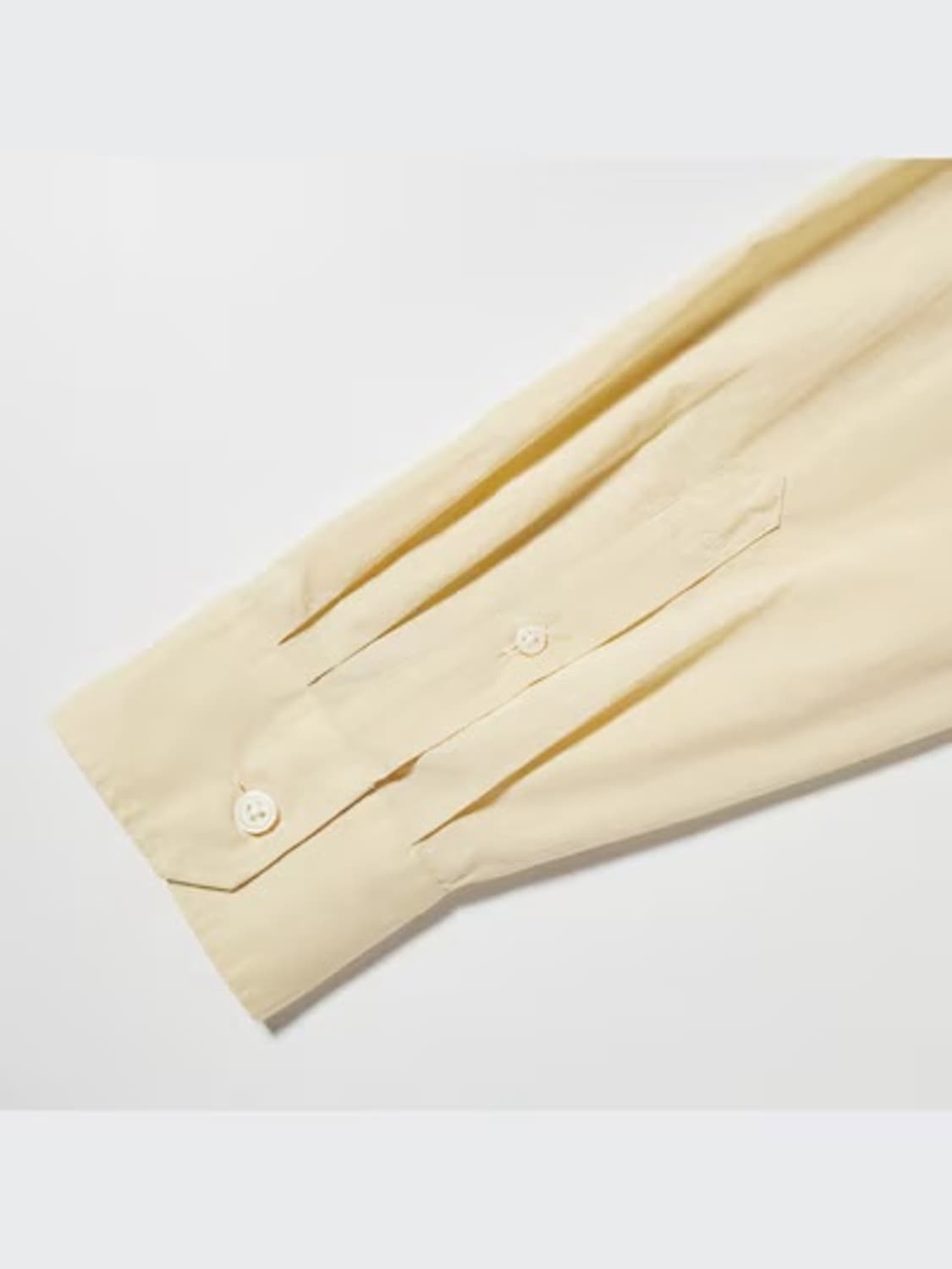 [XL] 유니클로 U 오버사이즈 셔츠 (크림/라이트 옐로우) 상품이미지4