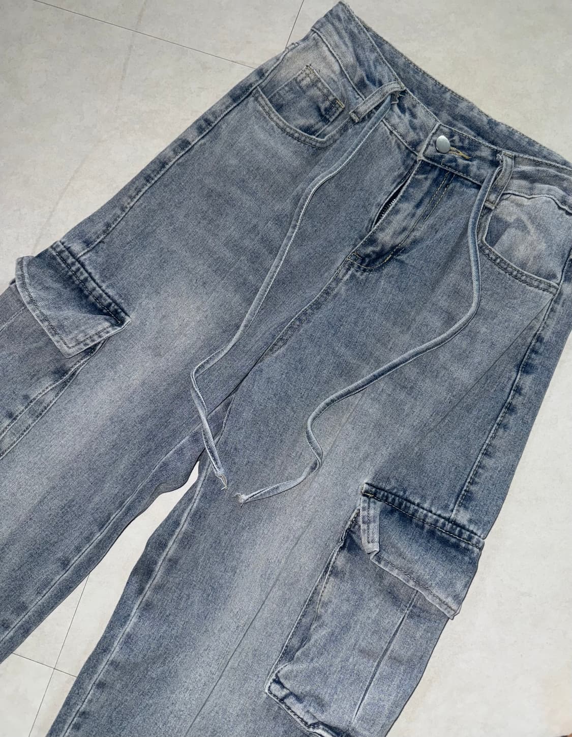 데님 카고 바지 상품이미지1