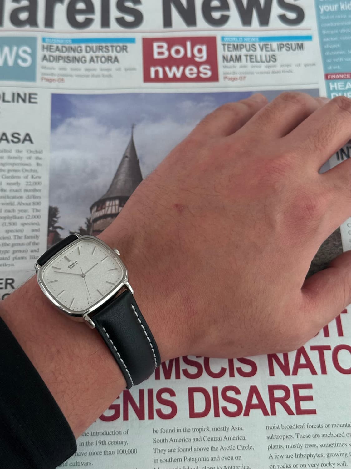 세이코 Seiko 쿼츠 스노우 스퀘어 상품이미지4