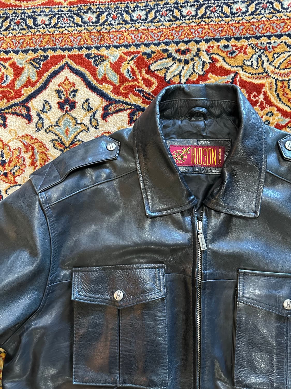 HUDSON "Urban Aviator" A-2 리얼 레더 플라이트 자켓 상품이미지2