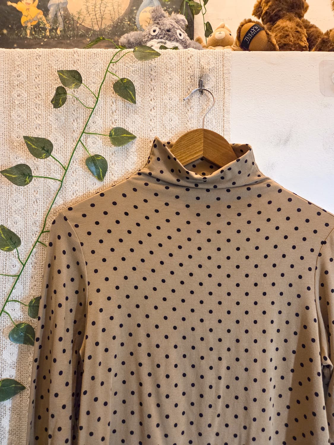 도트 목폴라 슬리브 상품이미지2