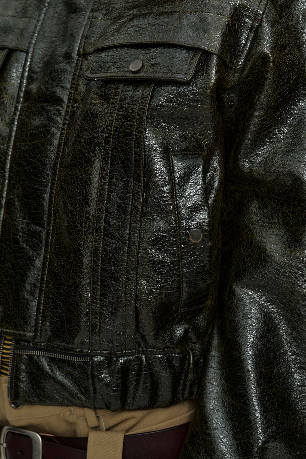 앤더슨벨 봄버 레더 자켓 L (새상품) 상품이미지5