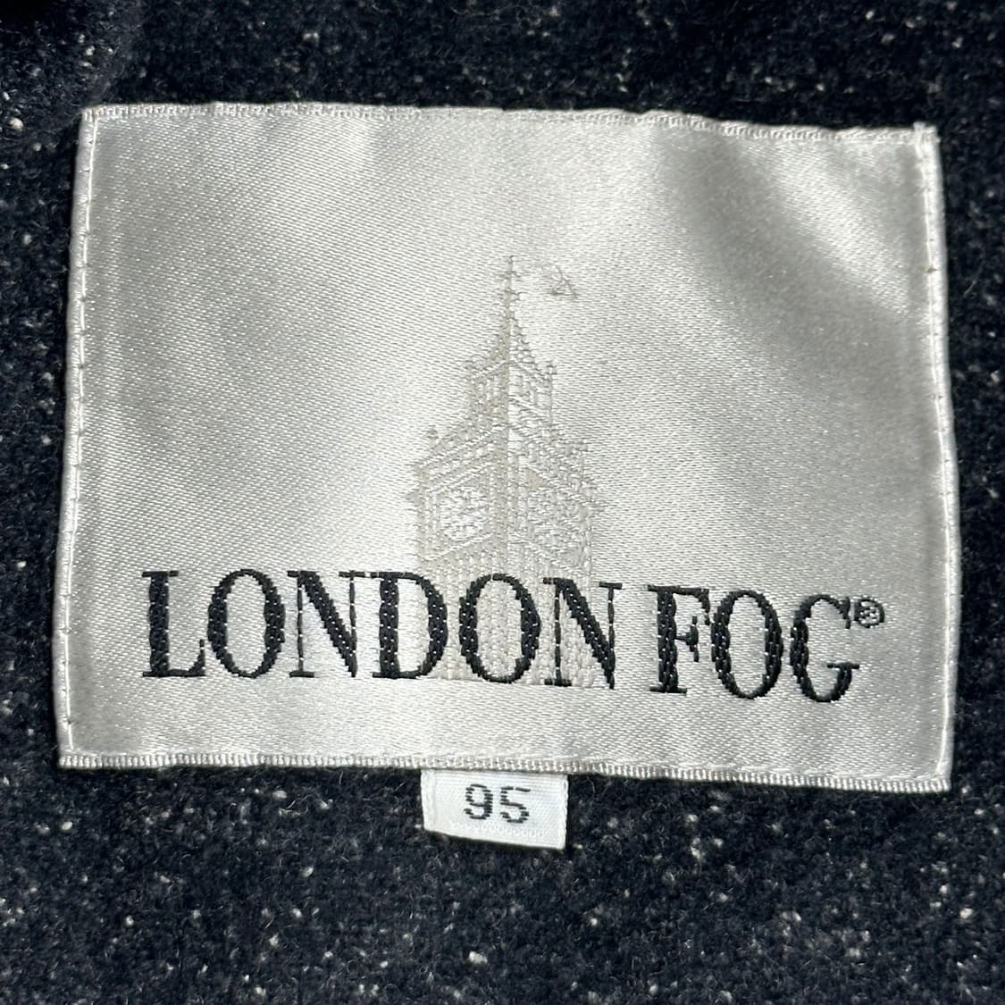 런던포그 차콜 모직 반코트 블루종 자켓 (M) 상품이미지5