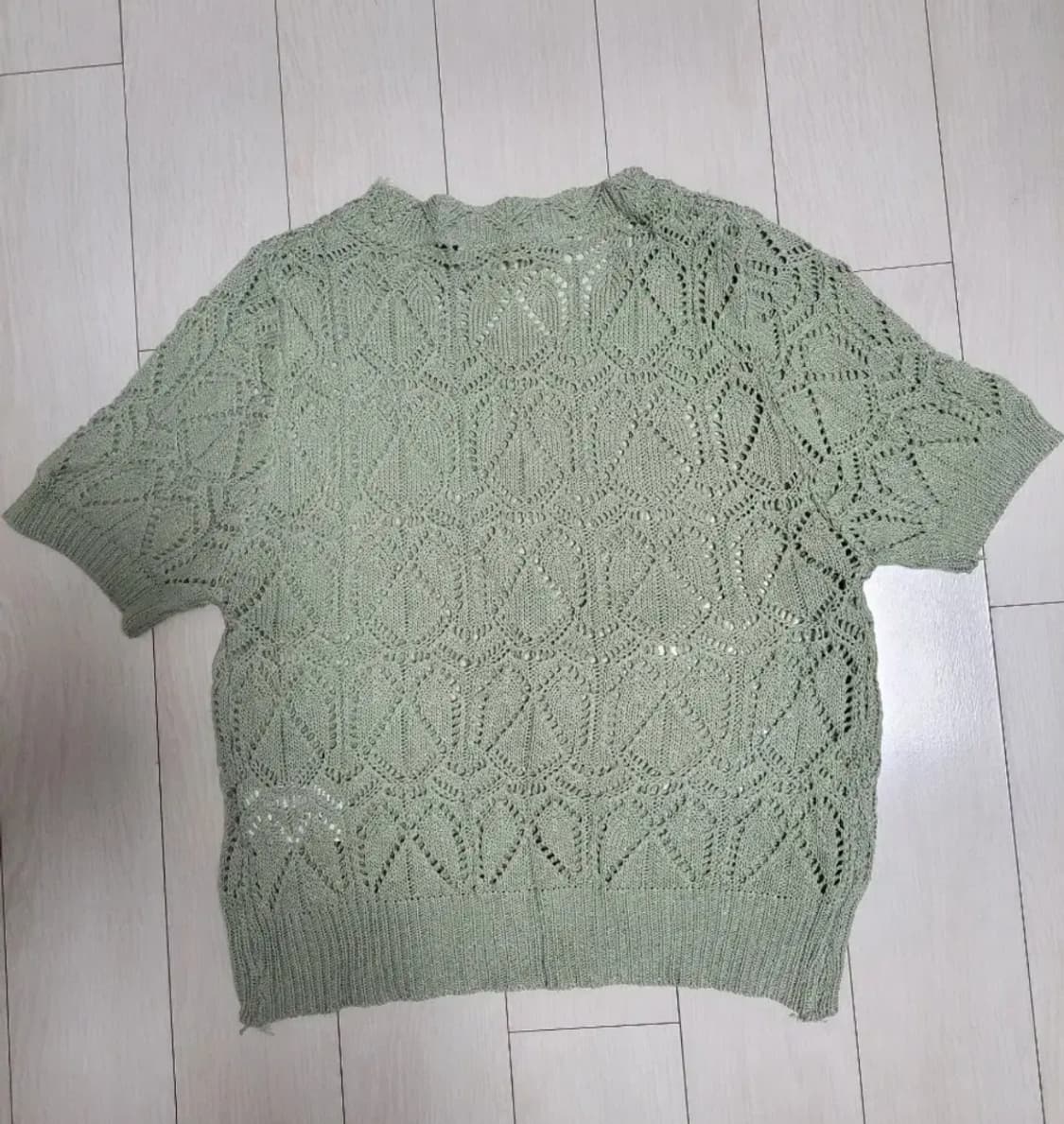 급처새상품!OZOC오조크 여성스런여름반팔니트 레니본st오즈세컨st샤틴st 상품이미지2