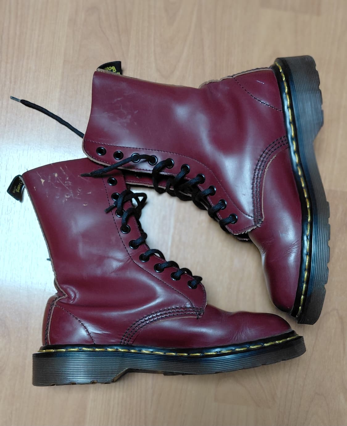 닥터마틴 1460 버건디 워커 235mm Made in England 상품이미지5