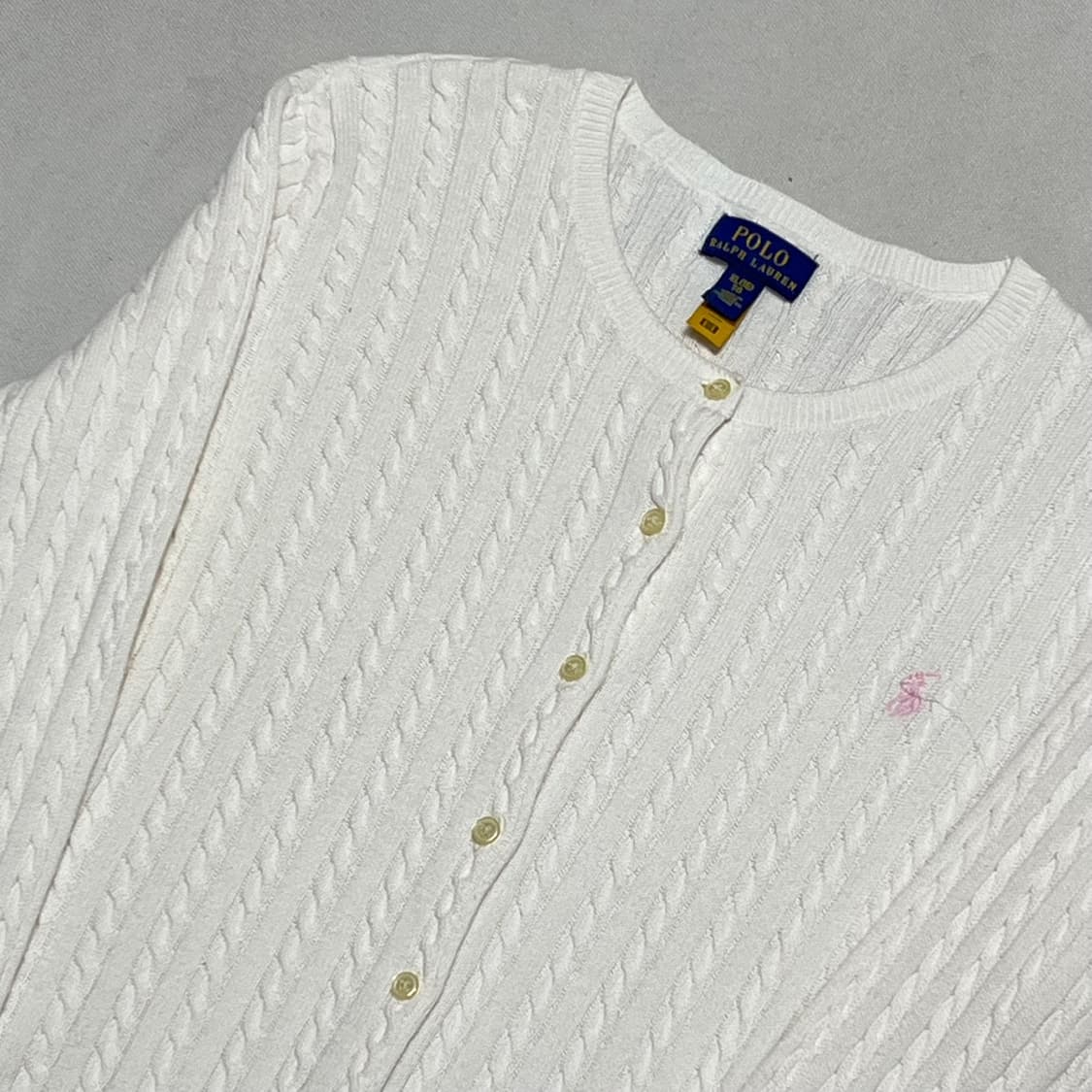  XL 폴로랄프로렌 여성용 라운드넥 꽈베기 가디건 상품이미지1