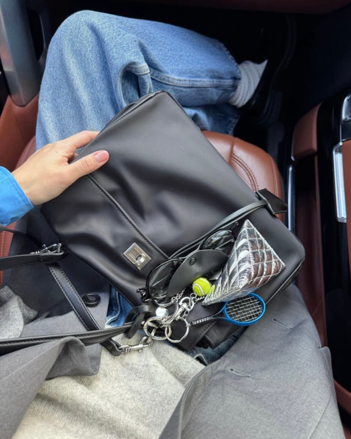 블랑 나일론 숄더백 상품이미지4