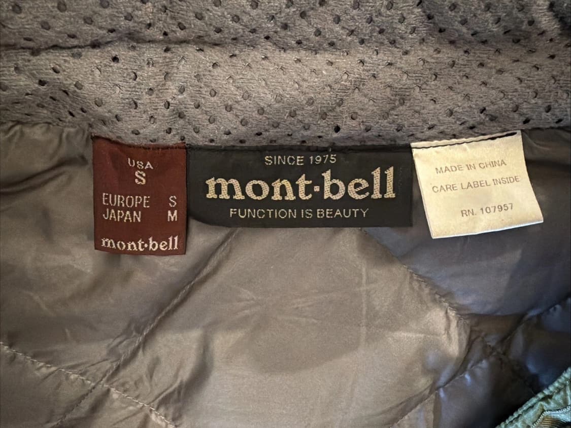 10s 몽벨 U.L. 경량패딩 자켓 카키 상품이미지2
