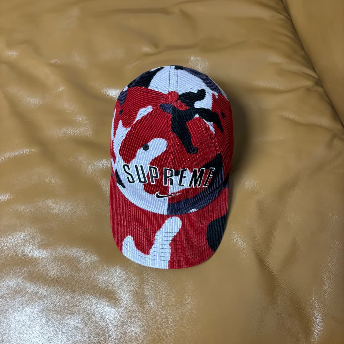 (Supreme x Nike) 슈프림x나이키 카모 레드 6패널 볼캡 모자 상품이미지5