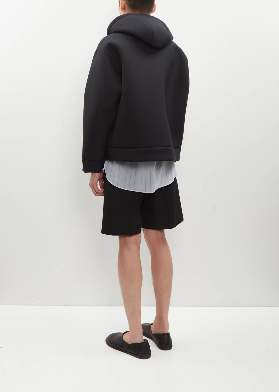 오라리 스펀지 트로피칼 울 집업 후디 다크네이비 상품이미지3