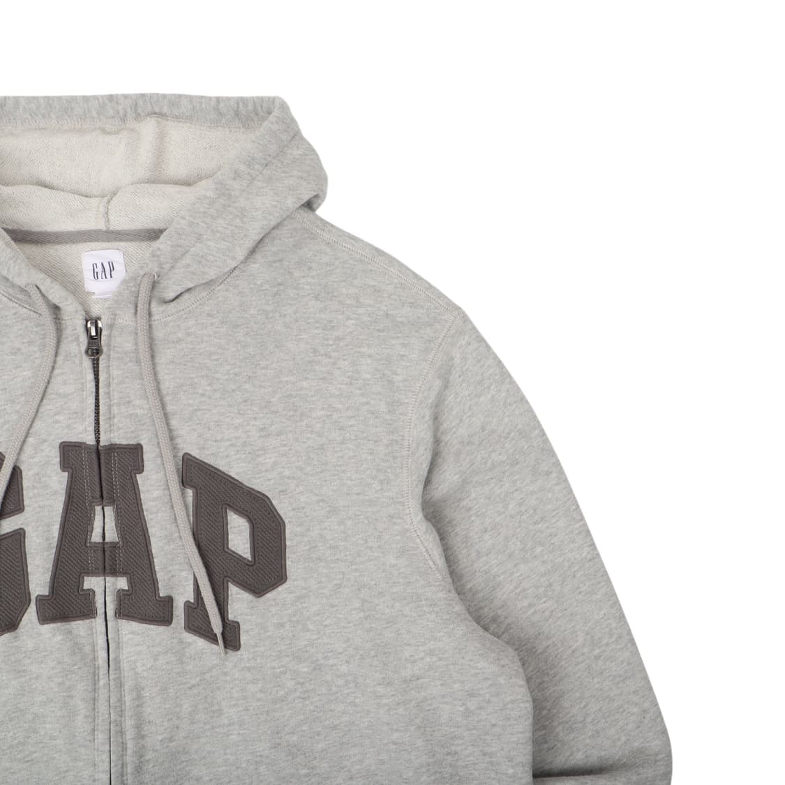 갭 그레이 아치 로고 후드집업 상품이미지3