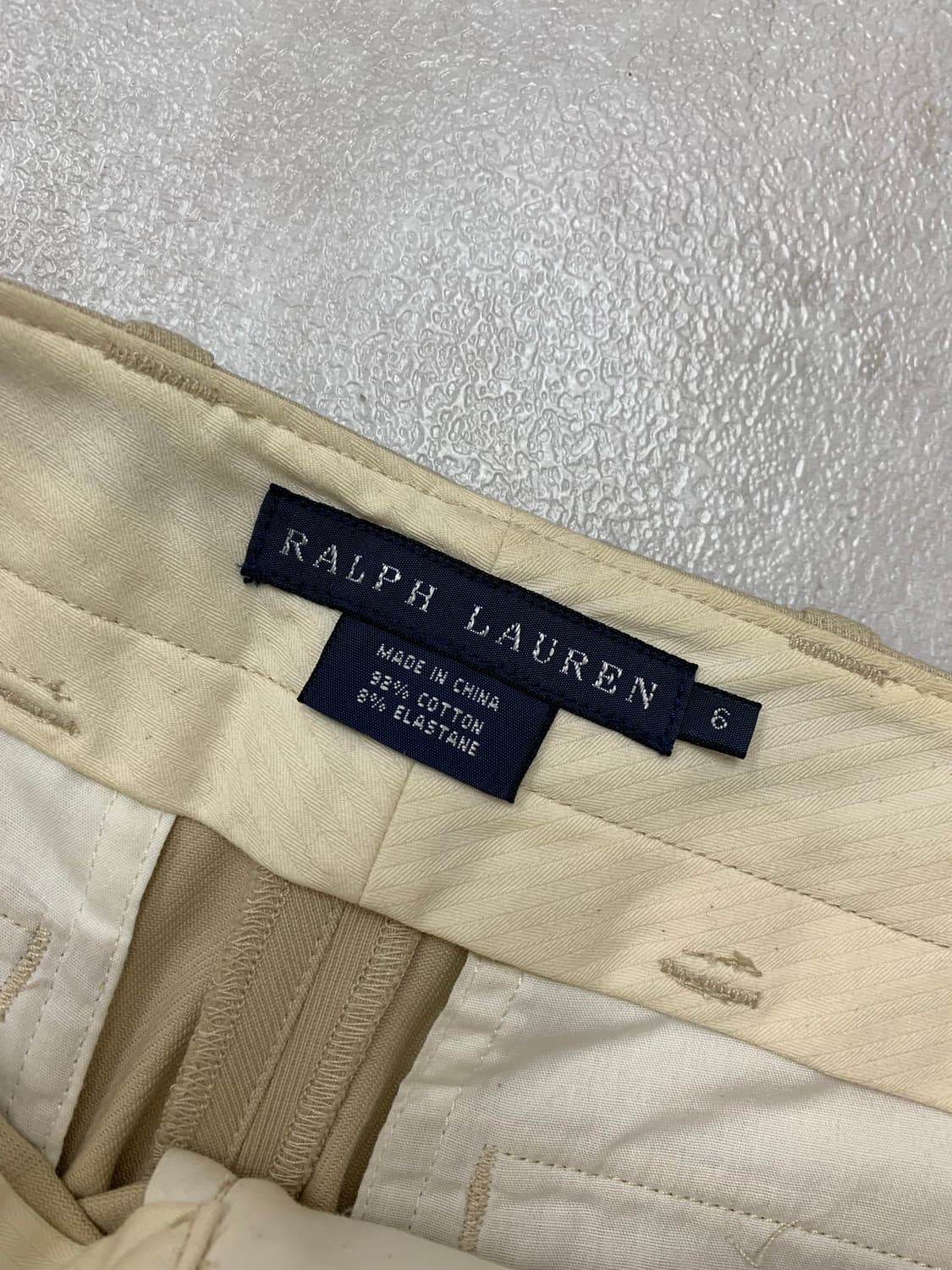 랄프로렌 베이지 코튼 팬츠 #105 상품이미지5