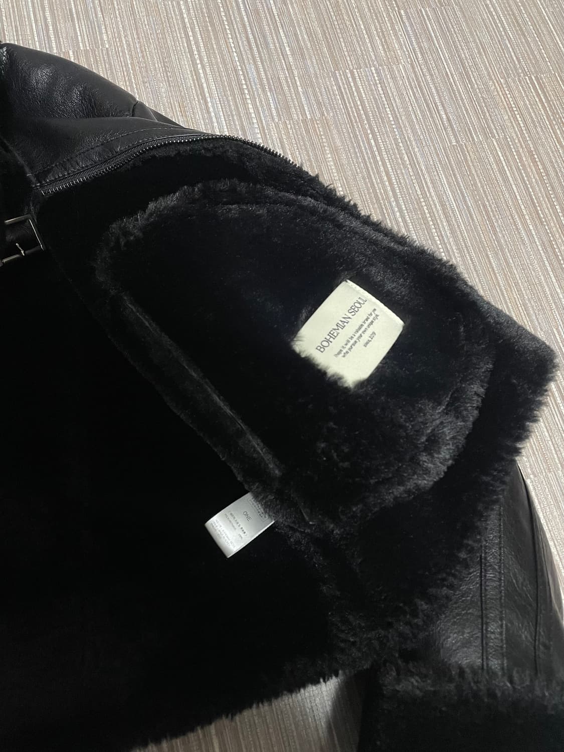 거의새거)보헤미안서울 하이넥 무스탕 미스치프 쓰리타임즈 코이세이오  상품이미지6