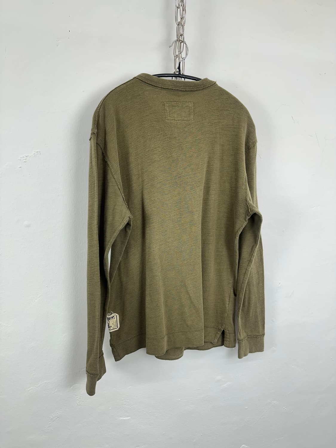 ALPHASOPHY grunge khaki button detail sl 상품이미지5
