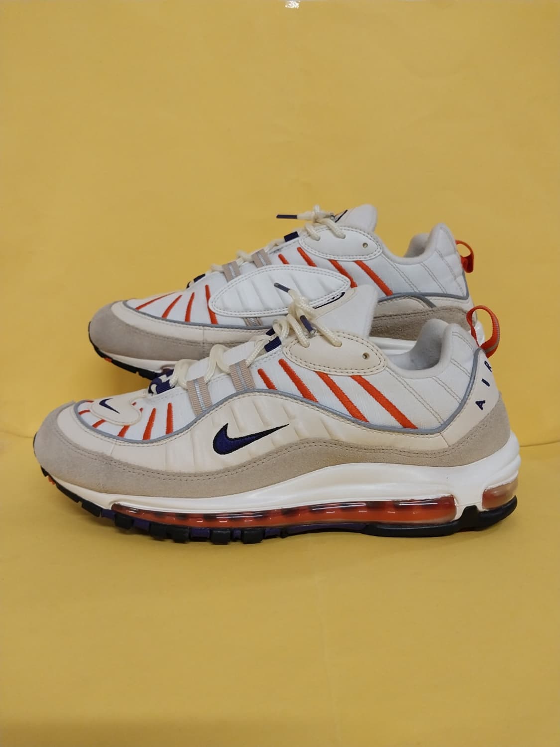 남성 나이키 에어맥스98 세일 라이트크림 코트퍼플 런닝화,운동화 (280 상품이미지1