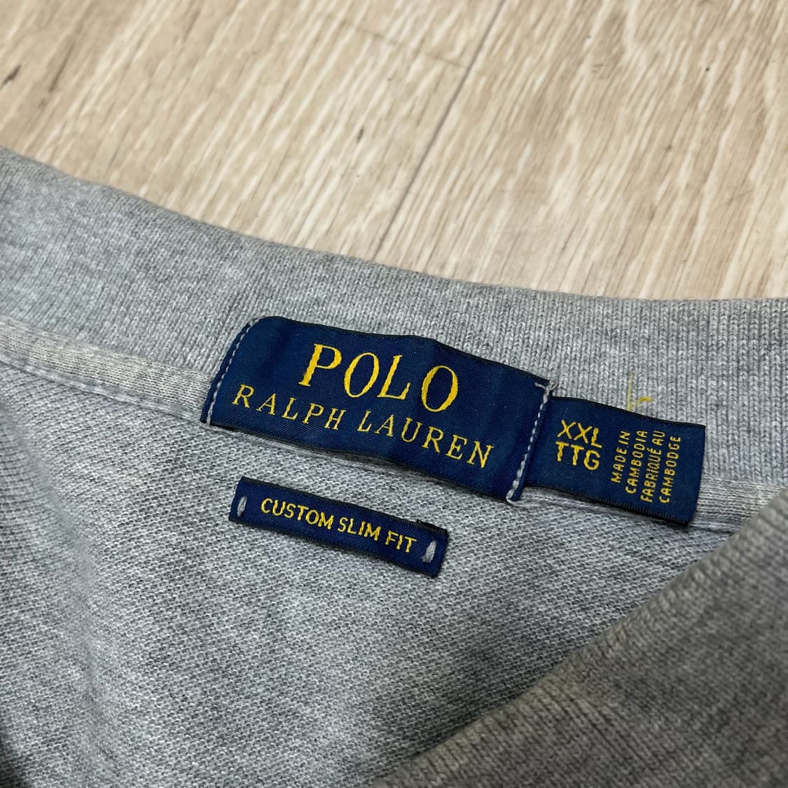 폴로 랄프로렌 커스텀 슬림핏 반팔 카라티 [그레이] 2XL/110 상품이미지6