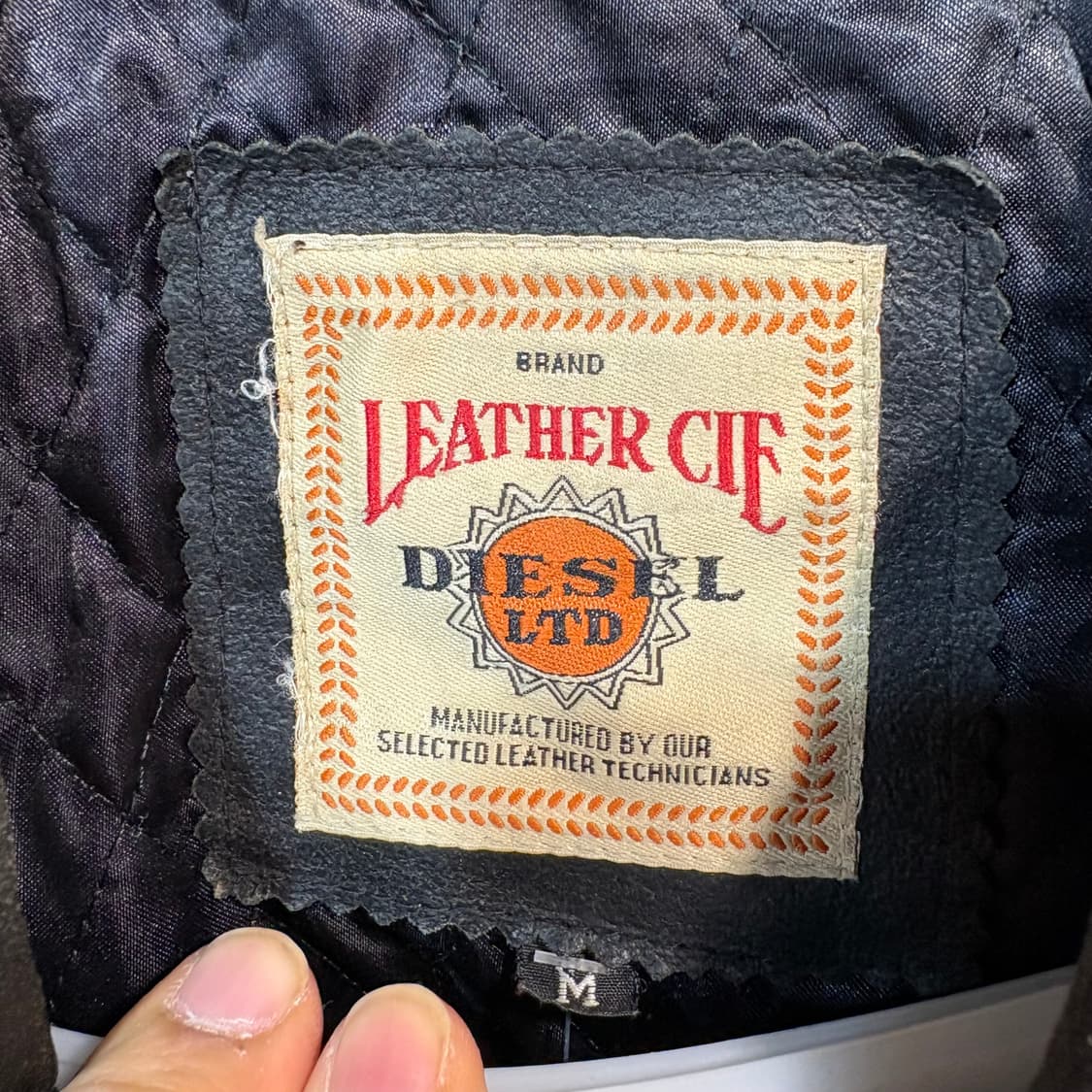 [M] DIESEL 디젤 가죽 블루종  상품이미지5