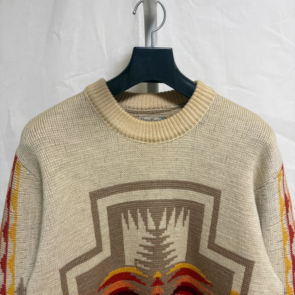 펜들턴 네이티브 패턴 버진 울 니트 스웨터 / 베이지, L 상품이미지2