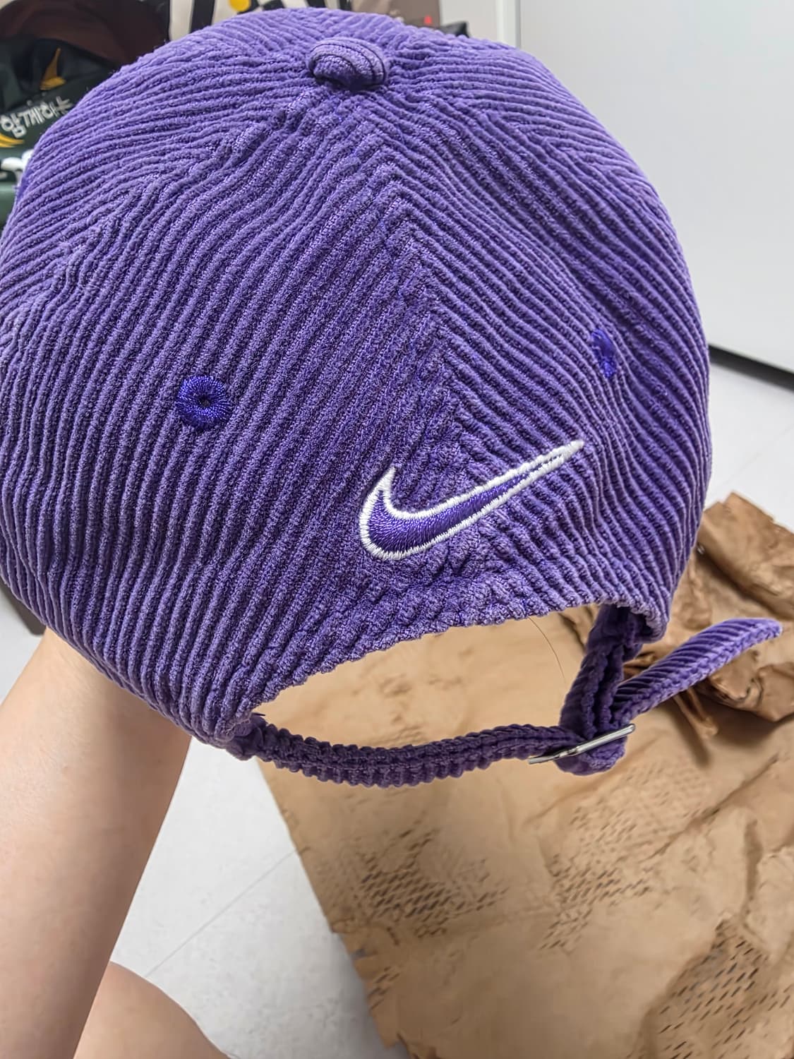 슈프림 x 나이키 아크 코듀로이 6-패널 캡 퍼플 - 22SS 상품이미지3