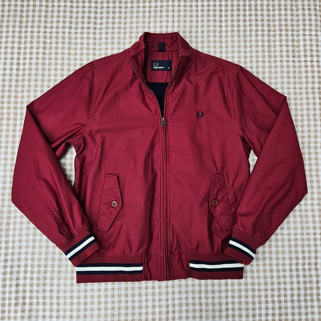프레드페리 기모 집업점퍼 남자100 상품이미지1
