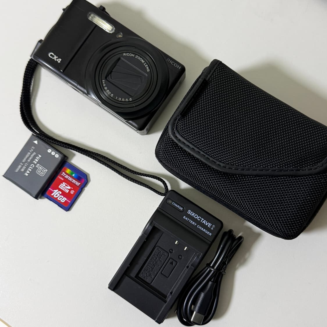 리코 ricoh cx4 빈티지 디카 디지털카메라 블랙 상품이미지1